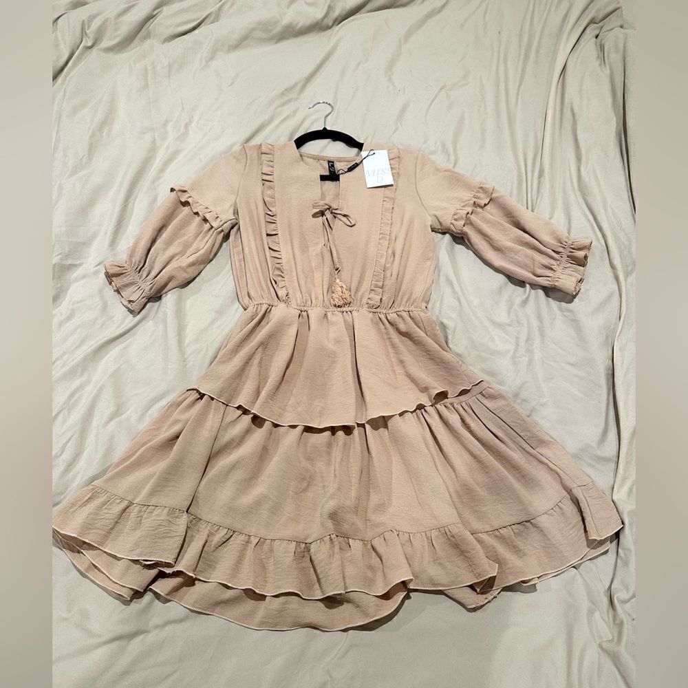 Tan dress women’s new with tags size 1